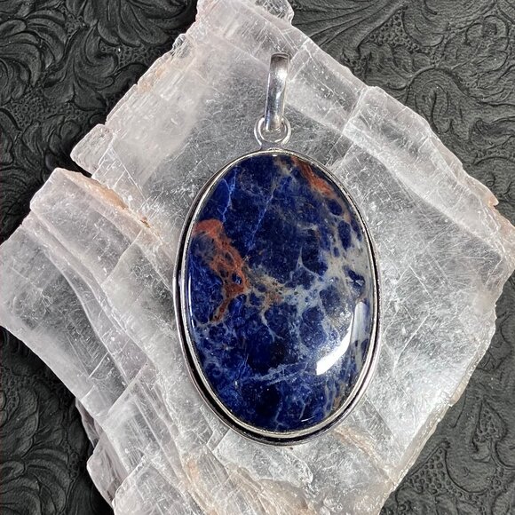 Sunset Sodalite Pendant Stone Crystal Jewelry - Picture 7 of 8